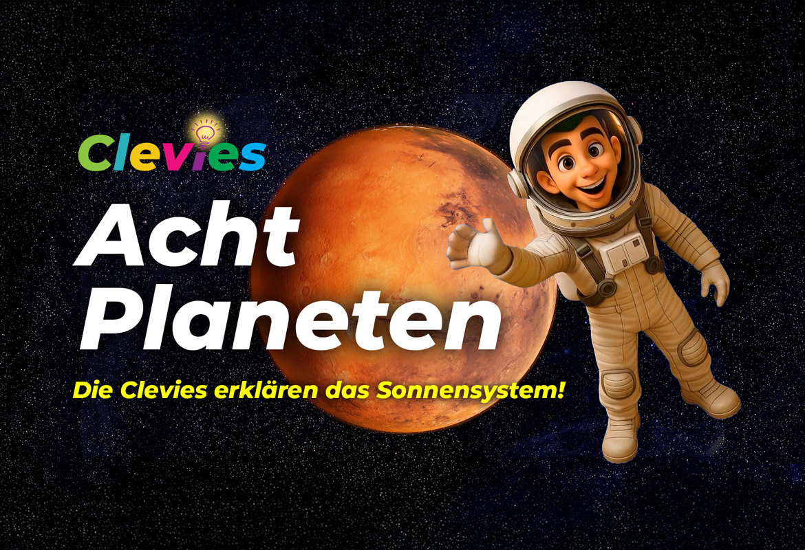 Acht Planeten - Alles sechs Clevies stehen unter den Planeten